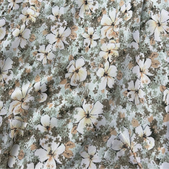 Vintage Green Floral Skirt - Picture 5 of 5